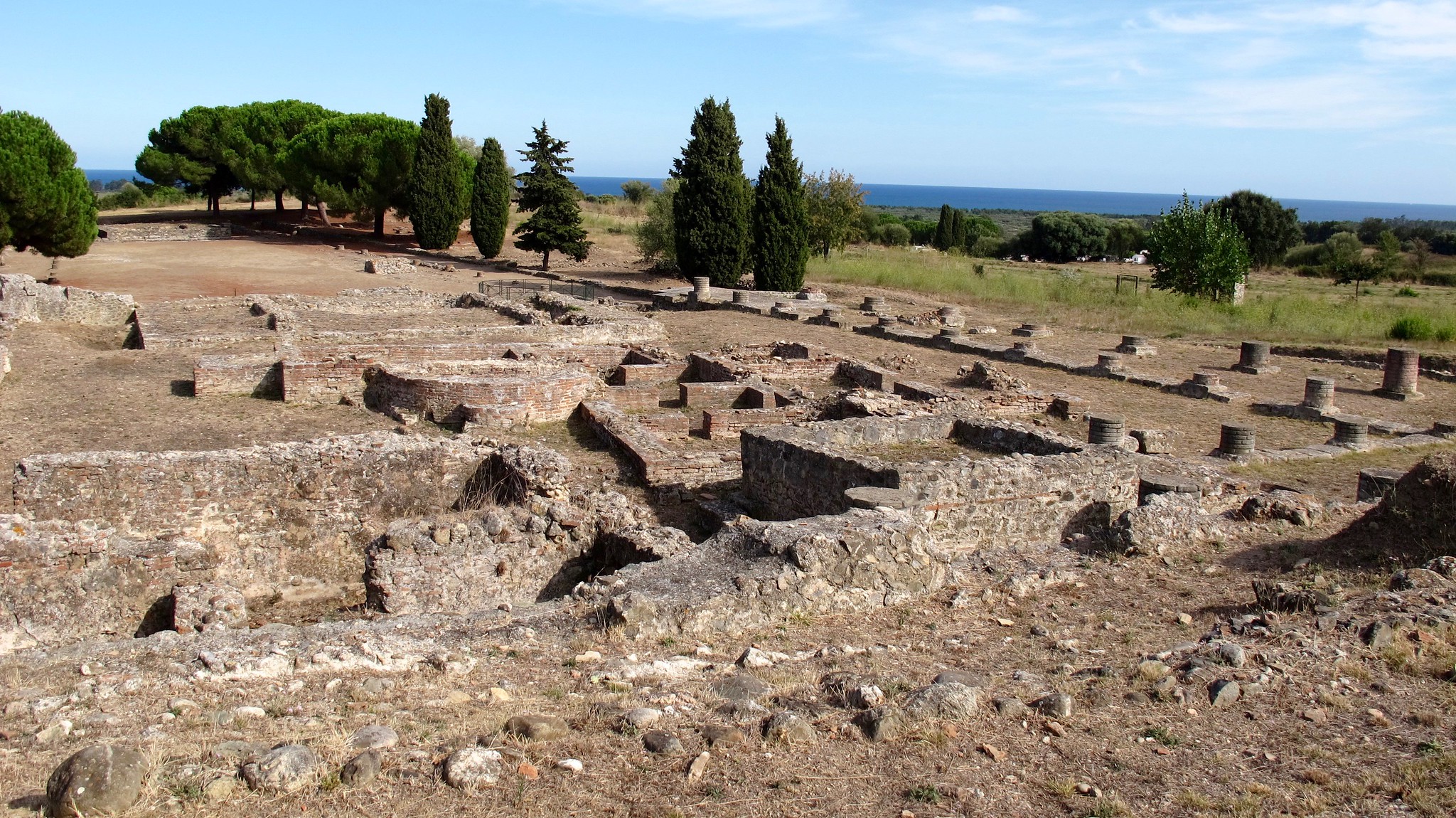 Vue du site archéologique de la ville d’Aléria